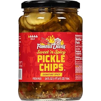 【未使用】FloralVinesTribalRug120×170 Famous Dave's Sweet 'n Spicy Pickle Chips, 64 fl oz | Costco